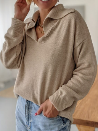 

Regular Fit Casual Sweater, Khaki, Sweaters & Cardigans