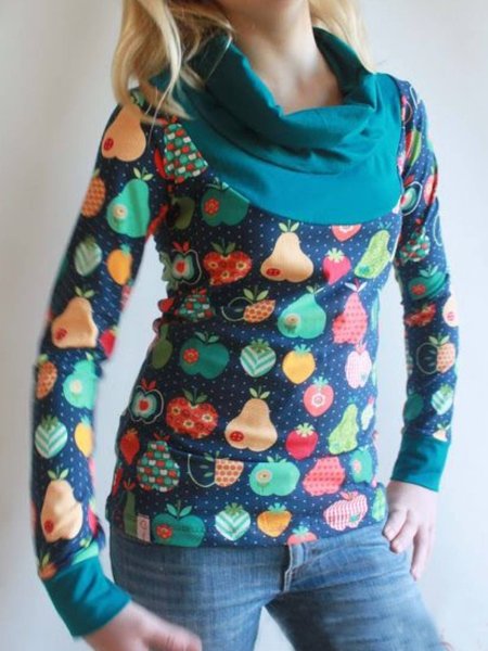 

Cowl Neck Regular Fit Cartoon Sweatshirt, Multicolor, Hoodies & Sweatshirts