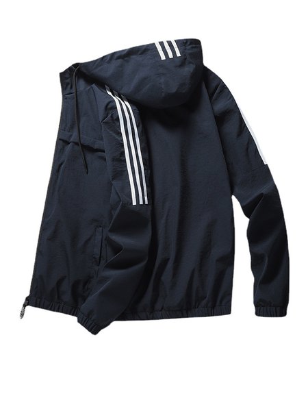 

Long Sleeve Hooded Outdoor Jackets, Blue, Jacket