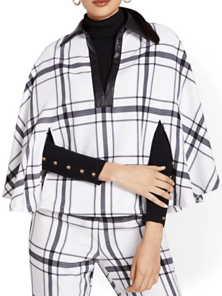 

Fall Loosen Three Quarter Formal Date Non-Stretch Outerwear, White, Coats