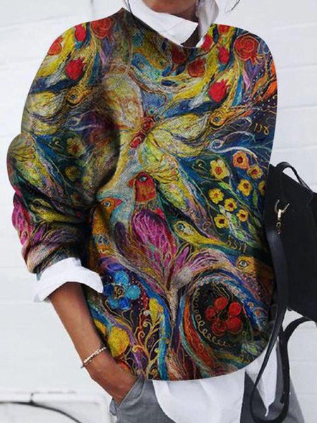 

Crew Neck Off Shoulder Sweatshirts, As picture, Hoodies & Sweatshirts