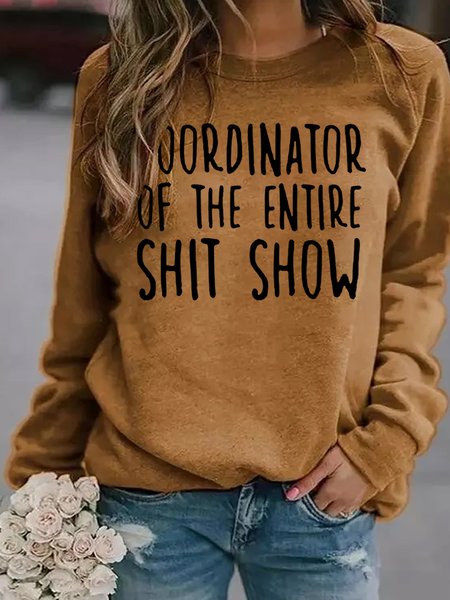 

Coordinator Of The Entire Shit Show Casual Sweatshirts, Yellow, Hoodies&Sweatshirts