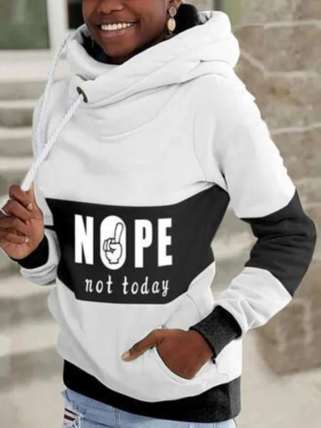 

Casual Long Sleeve Plus Size Printed Hoodie Tops Sweatshirts, White, Hoodies & Sweatshirts