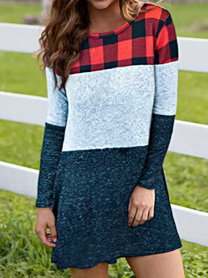 

Loosen Cotton Blends Dresses, Multicolor, Mini Dresses
