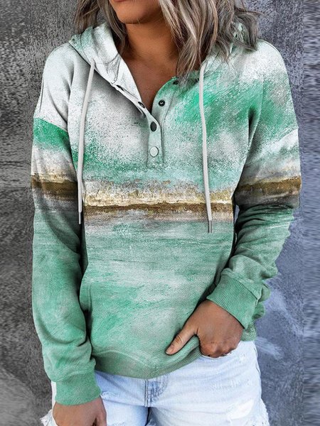 

Casual Shift Hoodie Sweatshirt, Green, Sweatshirts & Hoodies