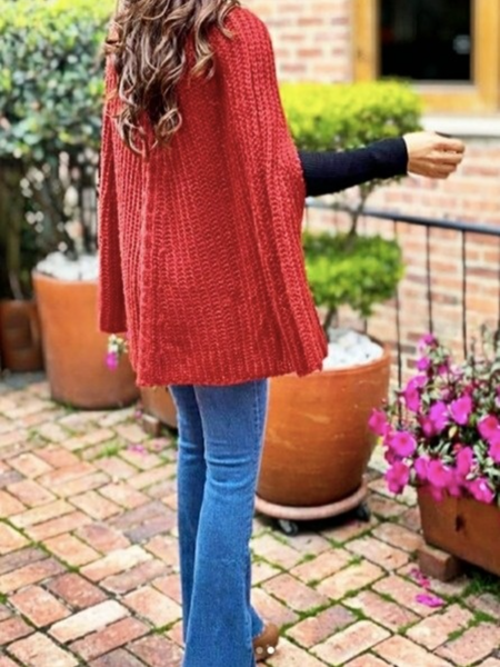 

Fall Crew Neck Shift Simple Lady Daily Sweater, Datered, Pullovers