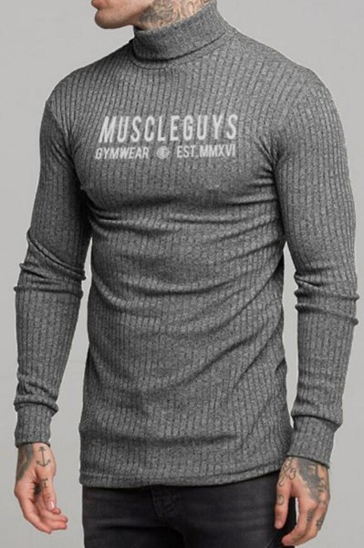 

Long Sleeve Cotton Crew Neck Shirts & Tops, Gray, Blouses&Shirts