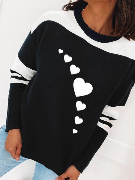 

Cotton Casual Round Neck Sweatshirt, Black, Hoodies & Sweatshirts