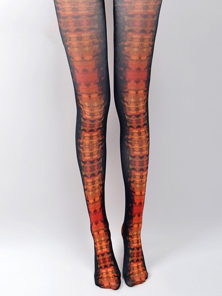 

Personalized Abstract Geometric Print Stockings, As picture, Socks