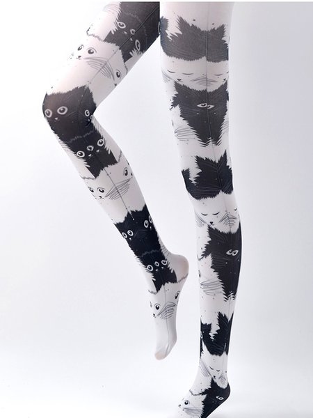 

Cat Stockings Tights, As picture, Socks