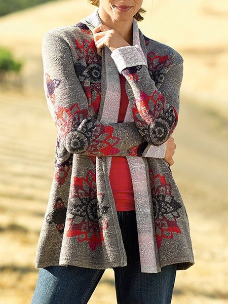 

Tribal Regular Fit Outerwear, Multicolor, Cardigans