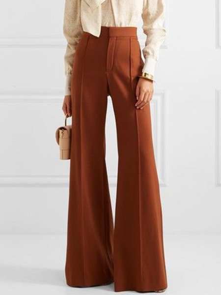 

Work Formal Flare Leg Pants, Caramel, Wide Leg Pants
