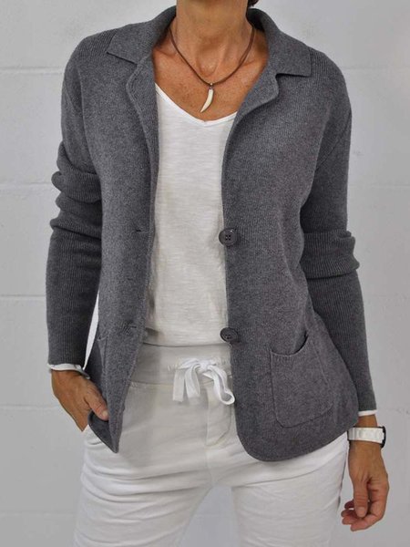 

Casual Outerwear, Gray, Outerwear