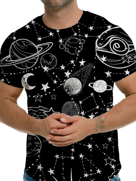 

Long Sleeve Crew Neck T-shirt, Black, Men's t-shirts