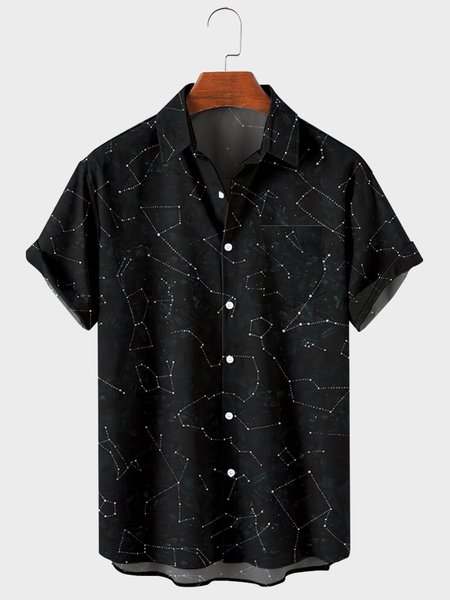 

Shirt Collar Work Shirts, Black, Men's Floral shirt