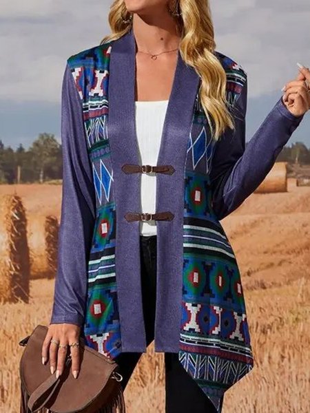 

Halter Regular Fit Ethnic Outerwear, Denim blue, Coats