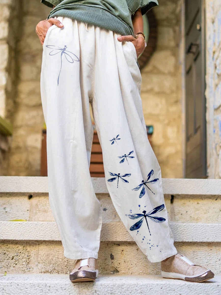 

Casual Pants, White, Pants