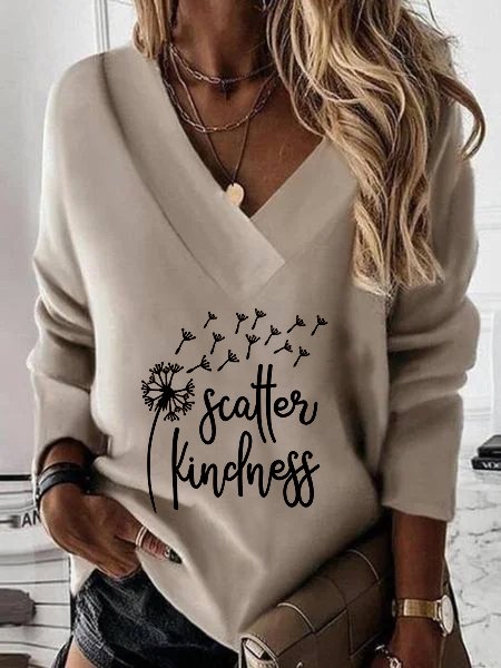 

Casual V neck Shirts & Tops, Khaki, Tops