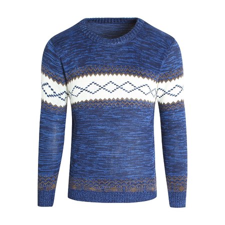 

Vintage Long Sleeve Cotton Sweater, Blue, Sweater