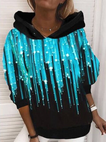 

Hooded Regular Fit Casual Sweatshirt, Black, Hoodies & Sweatshirts