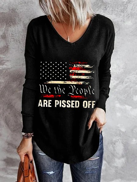 

Letter Casual Shirts & Tops, Black, Tops