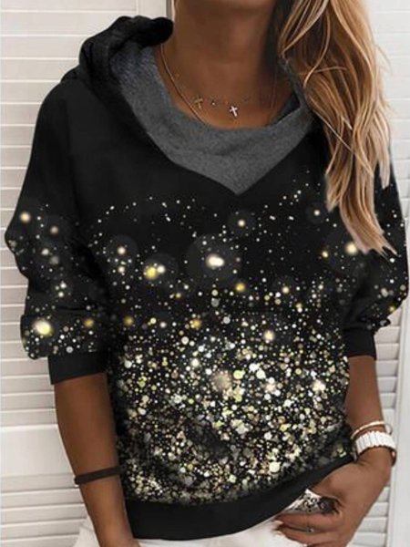 

Regular Fit Ombre Hooded Sweatshirt, Black, Hoodies & Sweatshirts