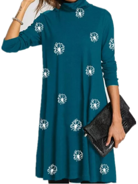 

Dandelion Cotton Blends Loosen Dresses, Blue, Mini Dresses