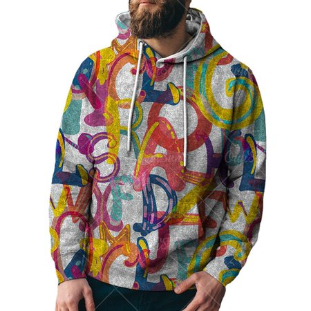 

Long Sleeve Hooded Casual Sweatshirt, Gray-3, Hoodies&Sweatshirts