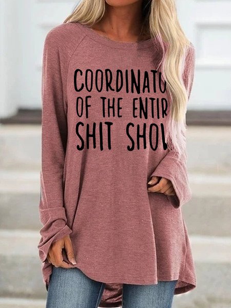

Coordinator Of The Entire Shit Show Casual Tops, Pink, Dresses