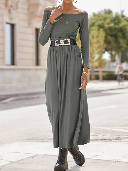 

Casual Loosen Dresses, Light_green, Maxi Dresses