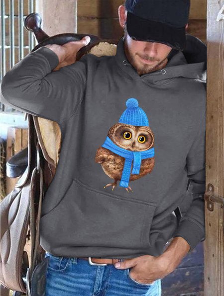 

Xmas owl Men's sweatshirt, Gray, Hoodies&Sweatshirts