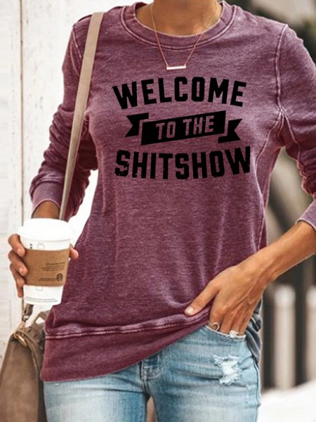 

Welcome To The Shit Show Sweatshirts, Purple, Hoodies&Sweatshirts