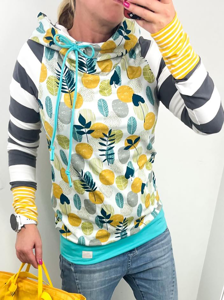 

Plus size Hooded Casual Sweatshirt, Multicolor, Hoodies & Sweatshirts