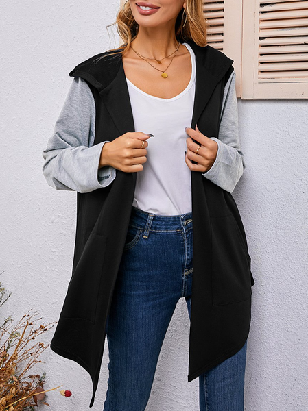 

Loosen Outerwear Grey & Black Hooded Jacket, Outerwear