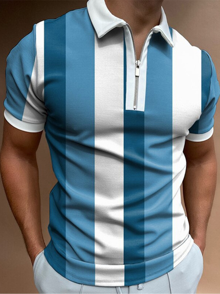 

Vintage Short Sleeve Lapel Shirts & Tops, As picture, Men's t-shirts