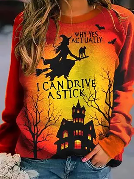

Plus size Halloween Casual Sweatshirt, Orange, Hoodies & Sweatshirts