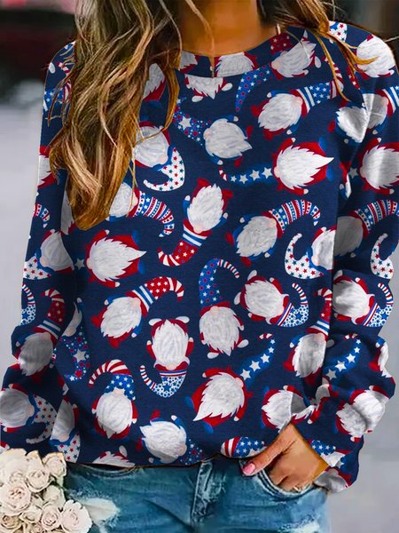 

Casual Cartoon Sweatshirt, As picture, Hoodies&Sweatshirts