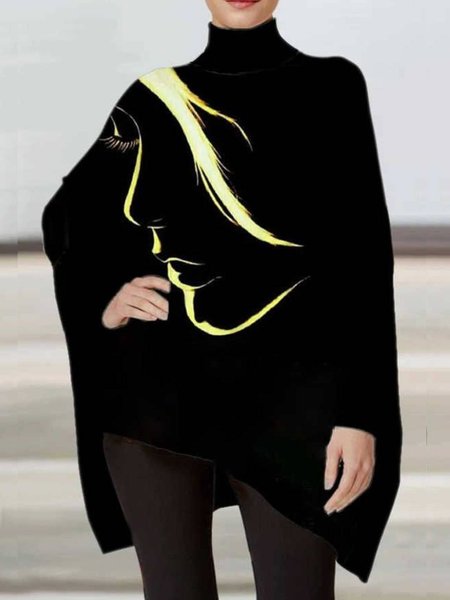 

Le persone Girocollo Casuale Top, Nero, Blouses & Shirts
