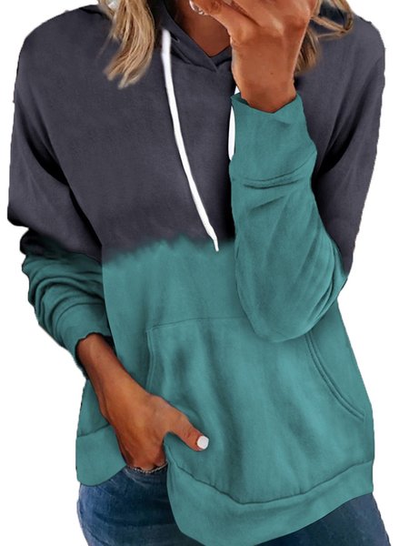 

Ombre Hooded Casual Sweatshirts, Blue, Hoodies & Sweatshirts