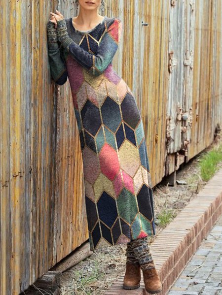 

Cotton Casual Dresses, Multicolor, Maxi Dresses