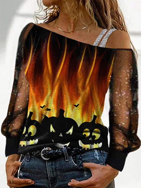 

Plus size Halloween Shirts & Tops, Orange, T-Shirts
