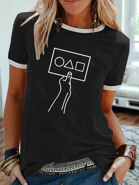 

The Card Invite Ringer Tee, Black, T-shirts