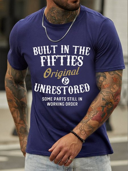 

Built In The Fifties Printed Shirts & Tops, Purplish blue, T-shirts