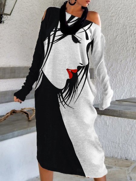 

Cotton Loosen Dresses, Multicolor, Midi Dresses