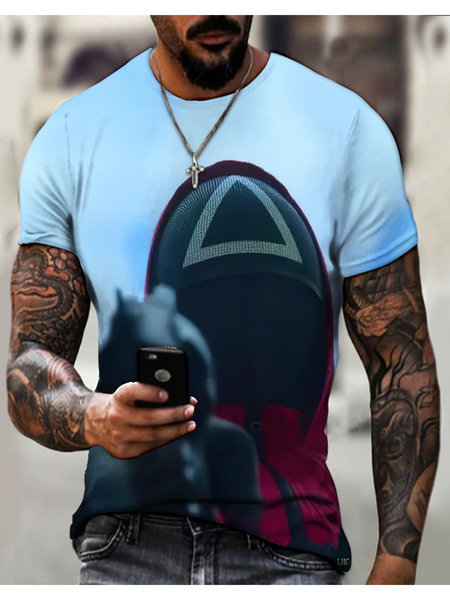 

Vintage Short Sleeve Shirts & Tops, As picture, Men's t-shirts