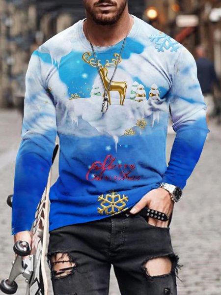 

Vintage Long Sleeve Crew Neck Shirts & Tops, T-shirt