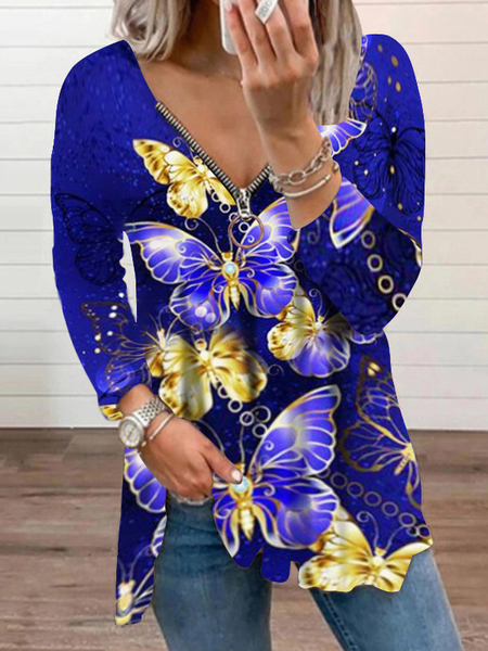 

Casual Shirts & Tops, Blue, Tops