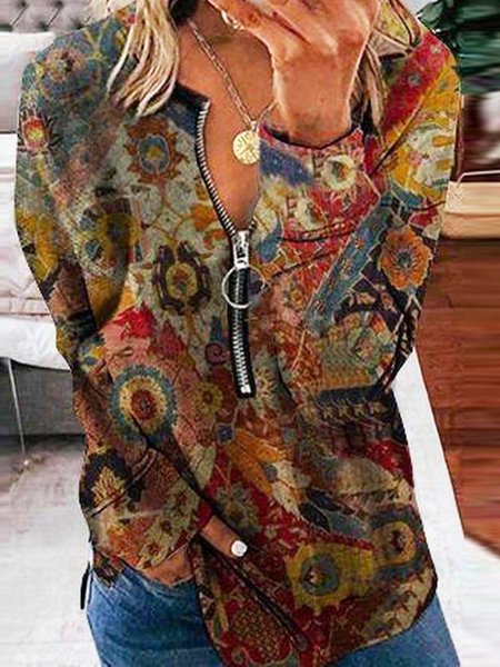 

Off Shoulder Casual Floral Sweatshirt, As picture, Sweatshirts & Hoodies