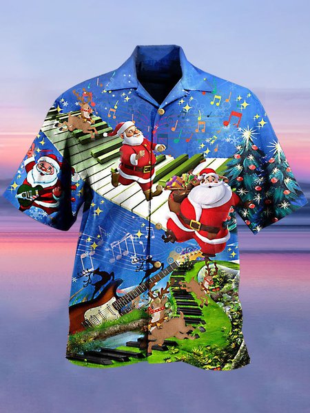 

Vintage Short Sleeve Shirts & Tops, Blue, Men's Floral shirt