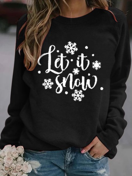 

Casual Crew Neck Letter Shirts & Tops, Black, Hoodies & Sweatshirts
